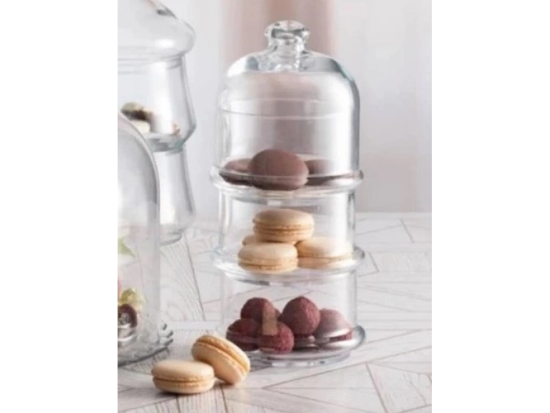 Paşabahçe 96986 Küçük Villa Patisserie 3 Katlı Kurabiyelik