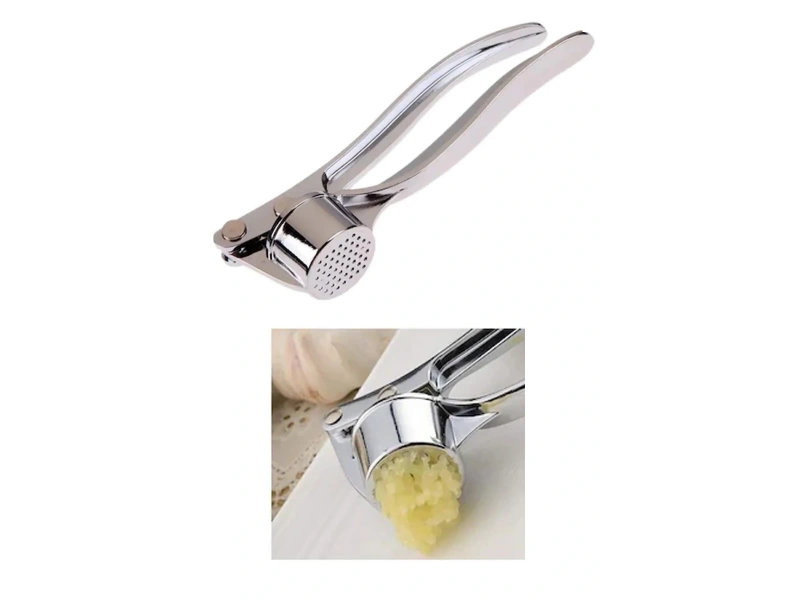 Paslanmaz AA Kalite Çelik Sarımsak Ezeceği Sarımsak Presi Hazneli Maunel Ezici