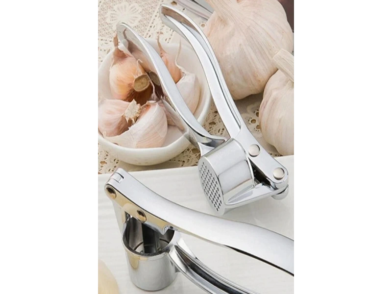 Paslanmaz AA Kalite Çelik Sarımsak Ezeceği Sarımsak Presi Hazneli Maunel Ezici