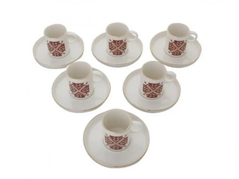 Porland Arabesque Desen6 6 Kişilik Kahve Takımı 85cc