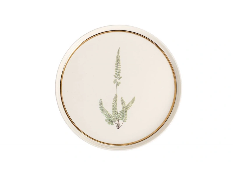 Porland Botanical Desen1 Düz Tabak 21cm