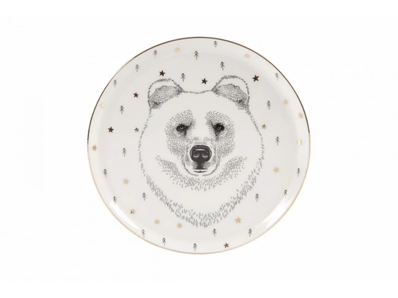 Porland Forest 4 Kişilik Pasta Takımı 20cm