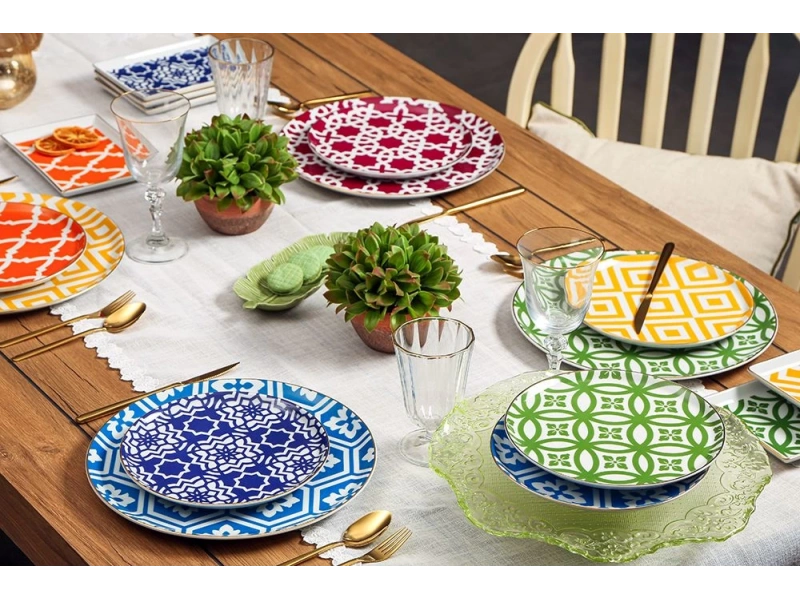 Porland Morocco 18 Parça 6 Kişilik İkram ve Kahvaltı Takımı