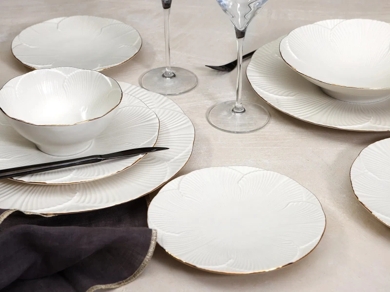 Porland Varia Altın Yaldız 30 Parça Yemek Takımı 6 Kişilik