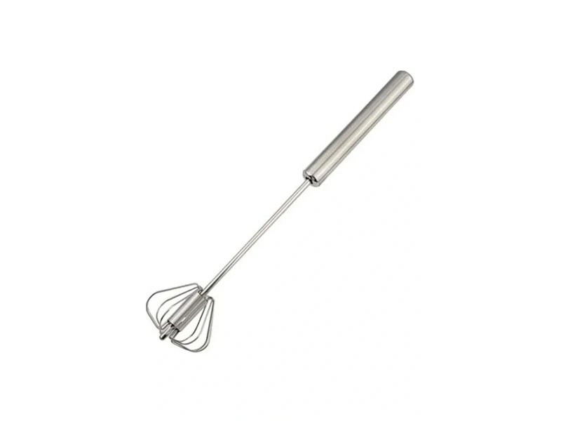 Pratik Paslanmaz Çelik Basmalı Otomatik Çırpıcı Metal Çırpıcı 1 Adet Uzunluk 30cm