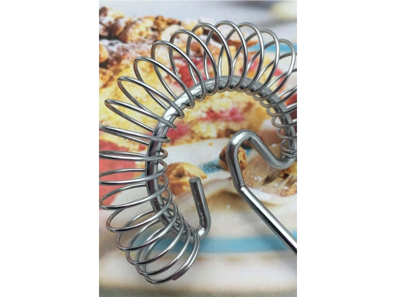 Spiral Yaylı Pratik Yumurta Çırpıcı Tel Karıştırıcı Süt Kahve Köpürtücü Servis Seti