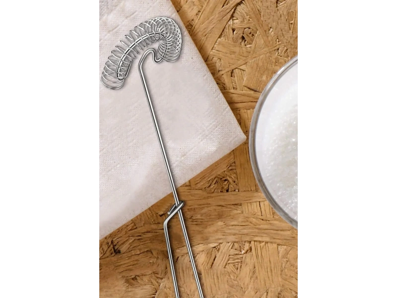 Spiral Yaylı Pratik Yumurta Çırpıcı Tel Karıştırıcı Süt Kahve Köpürtücü Servis Seti