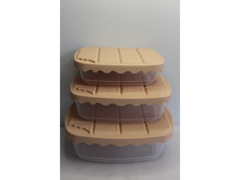 Sunplast Choco Saklama Kabı 3lü Sc-4275