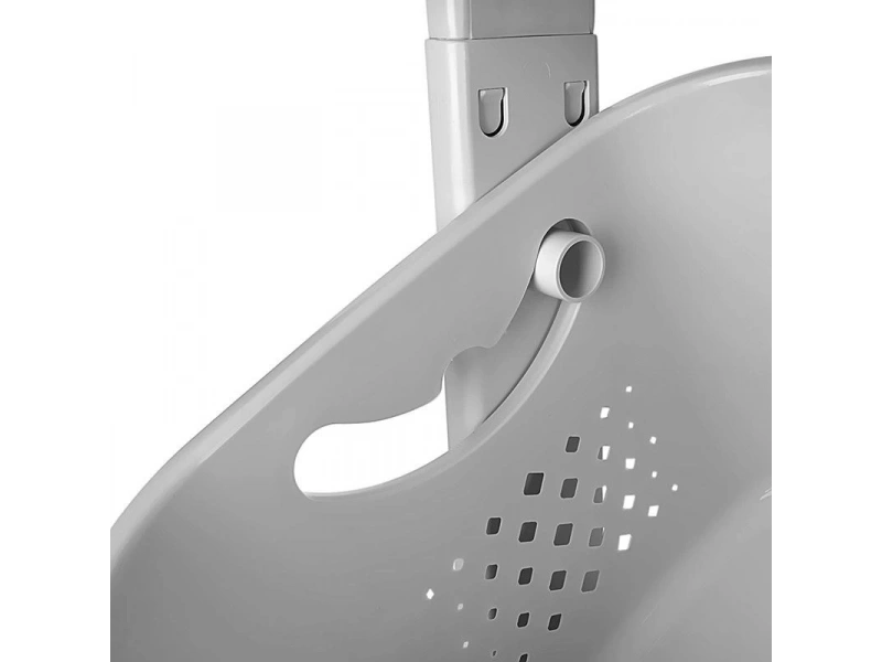 Titiz Plastik Kat Kat Sepet Organizeri No4 Açık Gri