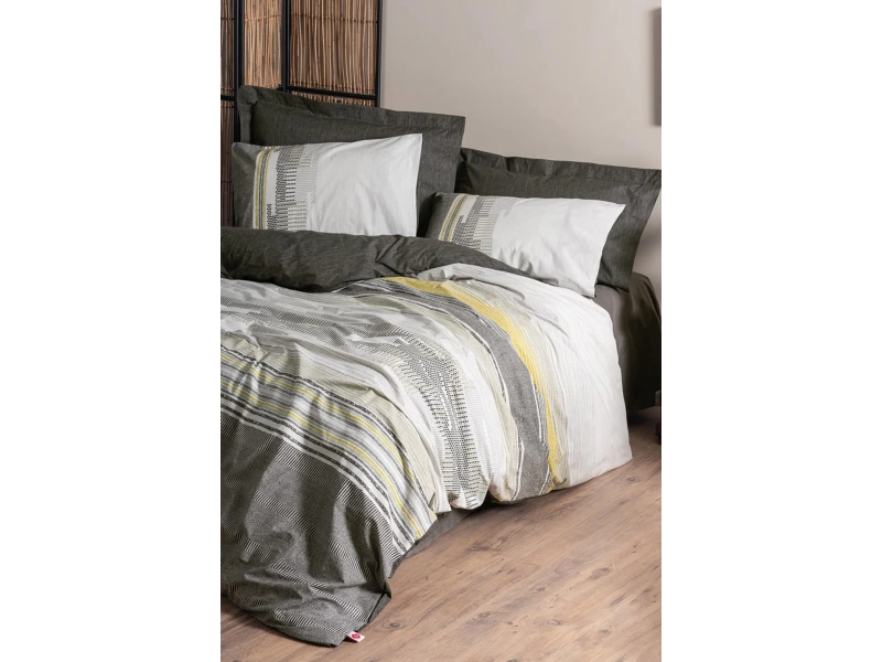 Toprak Çift Kişilik Nevresim Takımı Taron Vizon