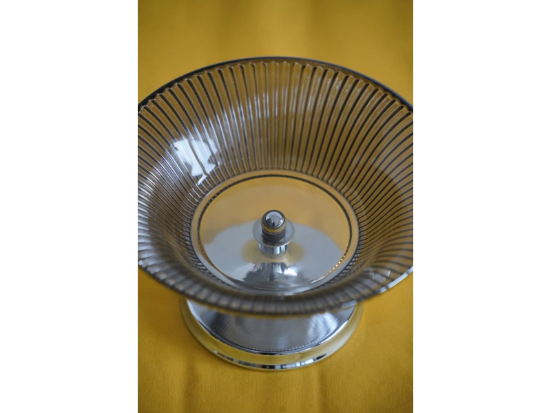 Metal Ayaklı Cam Şekerlik Meyvelik