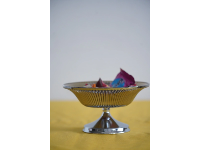 Metal Ayaklı Cam Şekerlik Meyvelik
