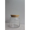 Bambu Kapaklı Cam Kavanoz 500ml