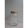 Bambu Kapaklı Cam Kavanoz 800ml