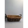 Clk Dıkdörtgen Kumaslı Hasır Sepet 24*25*8,5 1045