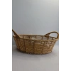 Clk Saplı Yuvarlak Kucuk Hasır Sepet 25*20 1033