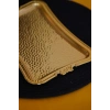 Cooker Dikdörtgen Dövme Desenli Gold Metal Sunum Tepsi 25x17 cm