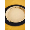 Cooker Yuvarlak Kelebek Desenli Gold Tepsi 25cm