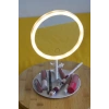 Led Işıklı Yuvarlak Makyaj Aynası Şarj edilebilir 3 Farklı Renk