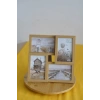 Ahşap Resim Çerçevesi 4Lü 10X15
