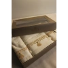 İpekçe Havlu Set 3lü Aden Kutulu 30X50