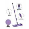 Panayır Home Mop Fayans Cam Duvar Yüzey Temizlik Mikrofiber Mandallı Mop 130cm