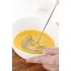Spiral Yaylı Pratik Yumurta Çırpıcı Tel Karıştırıcı Süt Kahve Köpürtücü Servis Seti