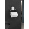 Metal Kapaklı Yapışkanlı Tuvalet Kağıdı Askısı Banyo Tuvalet Kağıtlığı Aparatı Peçetelik Organizer Plastik