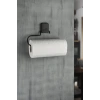 Yapışkanlı Siyah Kağıt Rulo Havluluk, Peçetelik, Yapışkanlı Tasarım, Banyo Askısı