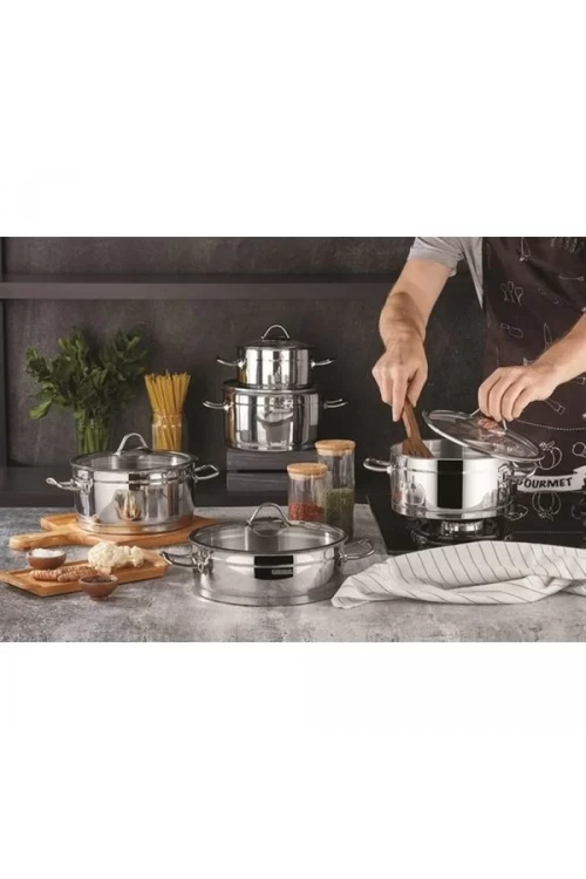 Kahramanlar Sırma Tencere Seti 10 Parça