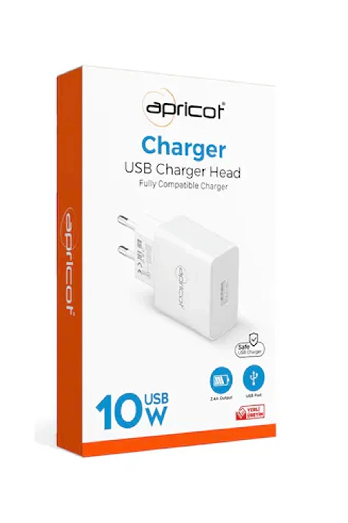 Apricot Şarj Adaptörü 2.4A Apc-U210 Beyaz