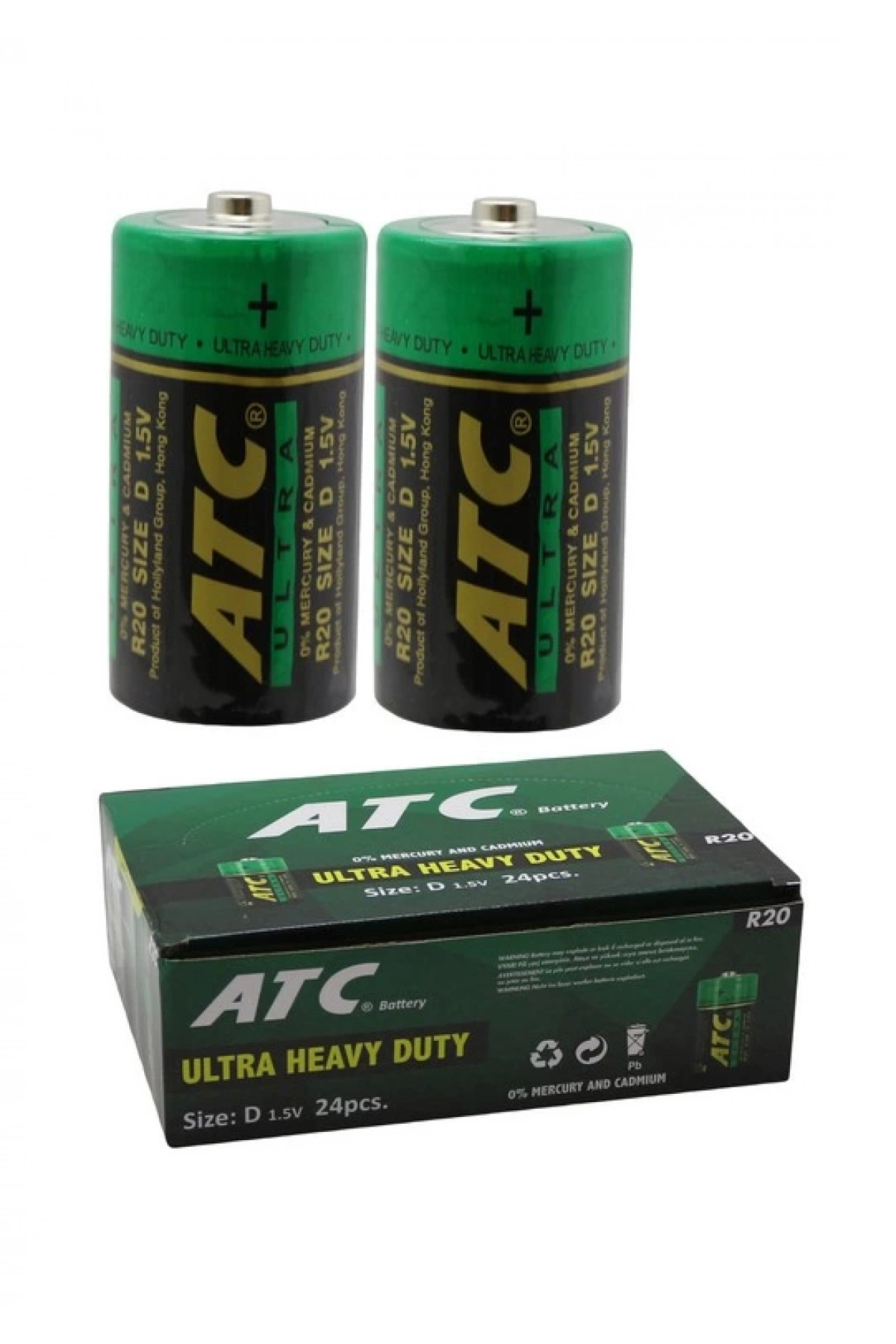 ATC Ultra R20 D 1.5V Büyük Pil 2li
