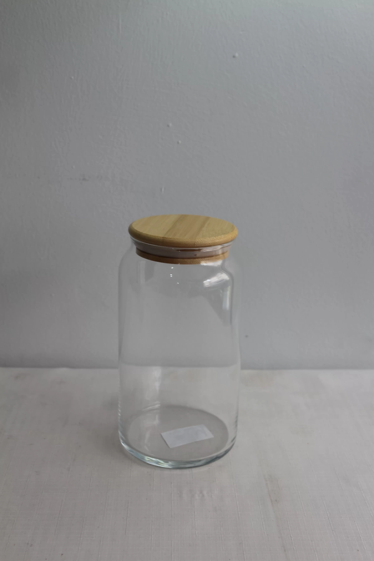 Bambu kapaklı Cam Kavanoz 1100ml