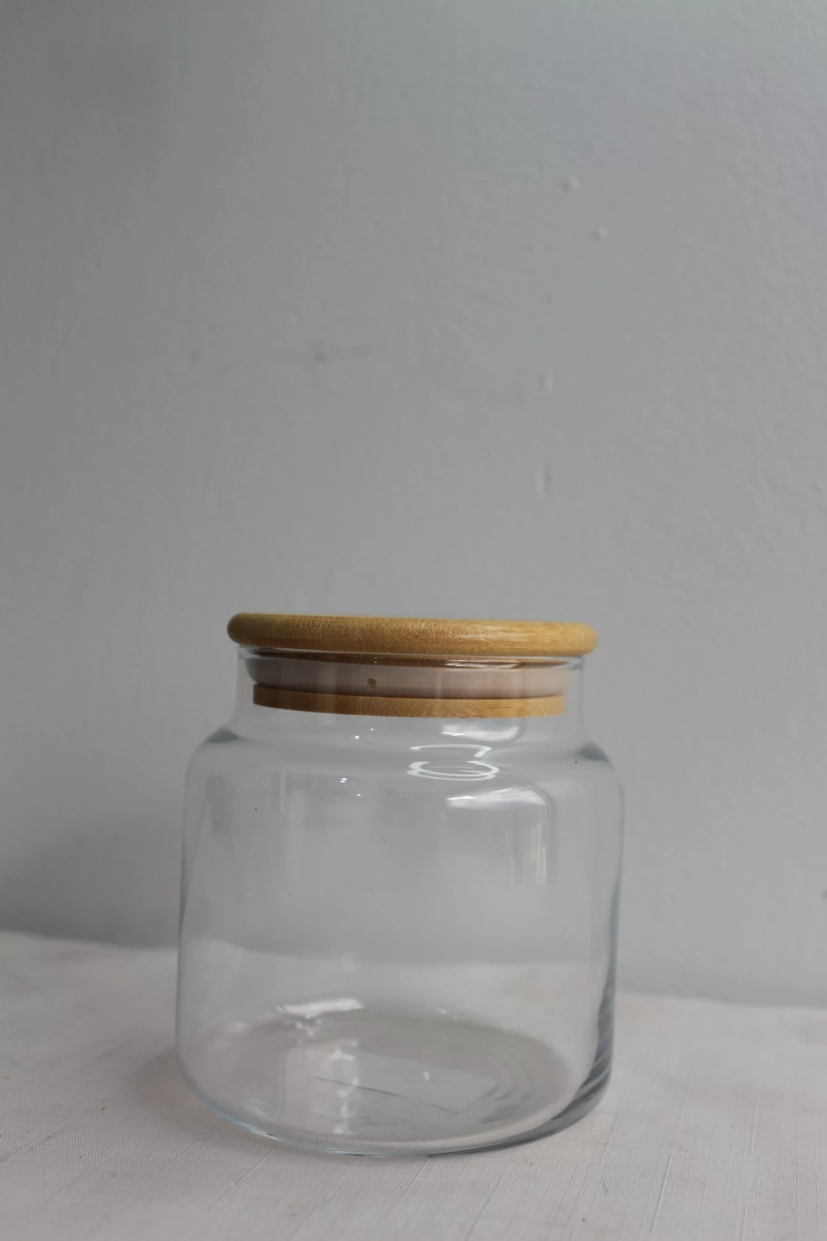 Bambu Kapaklı Cam Kavanoz 500ml