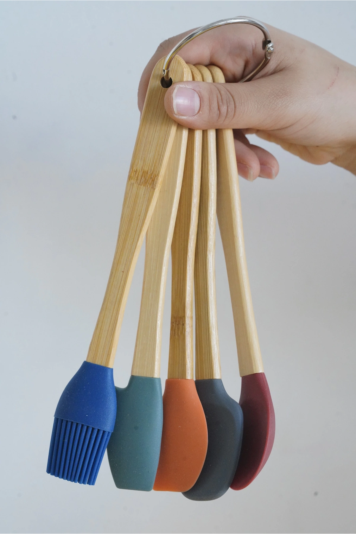 Bambu Saplı Silikon Mutfak Seti