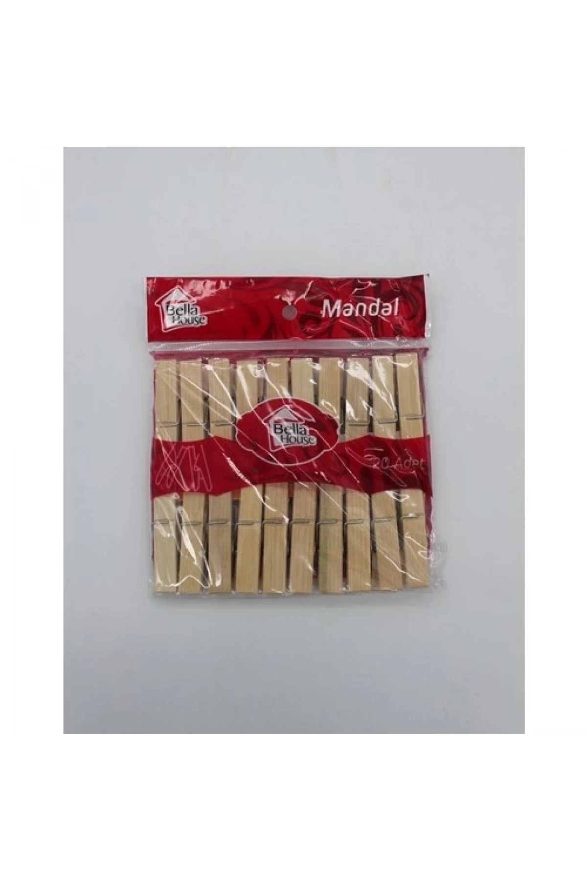 Bella House Ahşap Mandal 20li