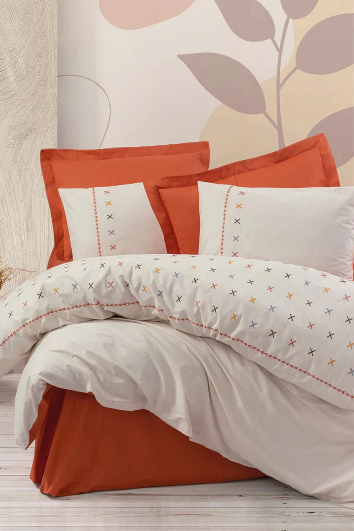 Brode Çift Kişilik Nevresim Takımı Joli Kiremit