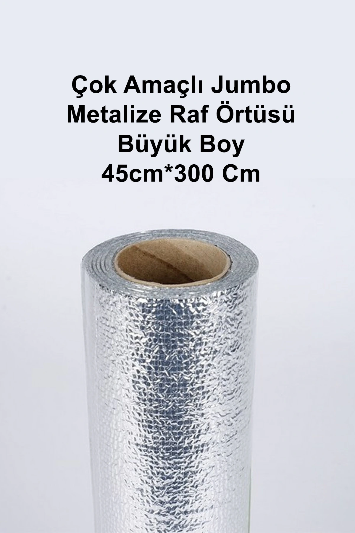 Çok Amaçlı Metalize Raf Örtüsü Büyük Boy 45 Cm x 3 Metre 1 Adet