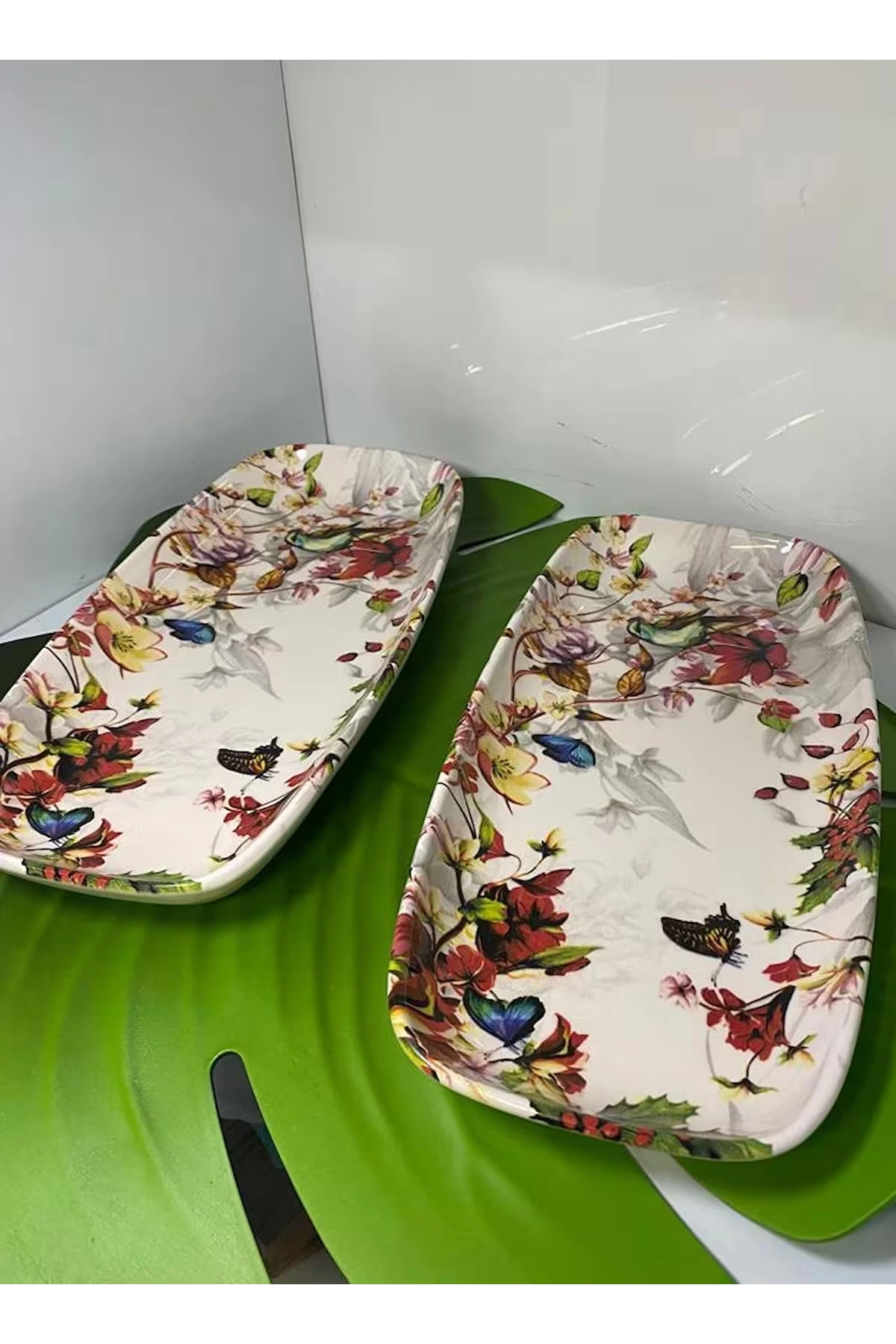 Dijital Baskılı 2li Dikdötgen Servis Tabağı 32cm 29cm