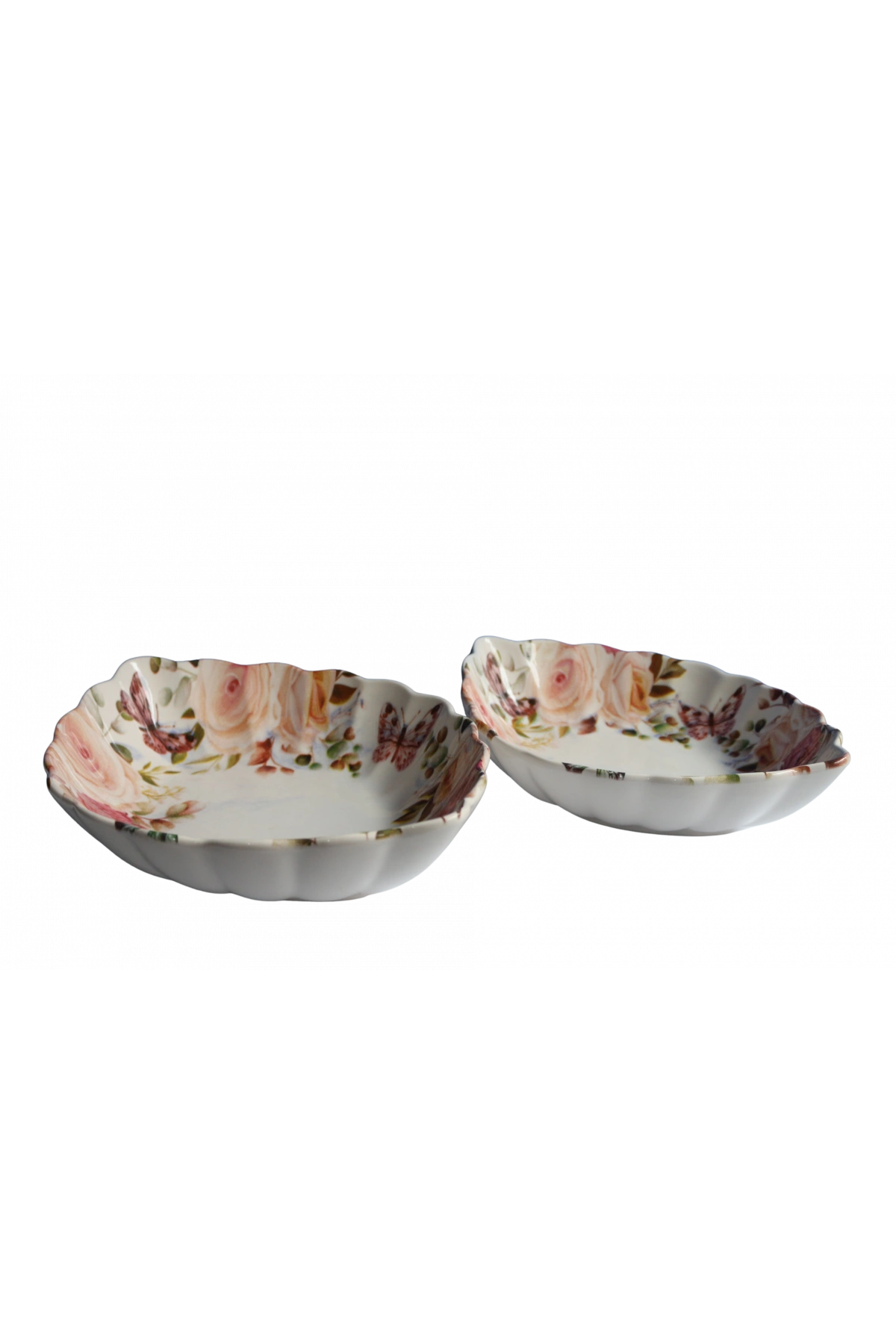 Dijital Desenli Oval Salata Kasesi 30cm 27cm