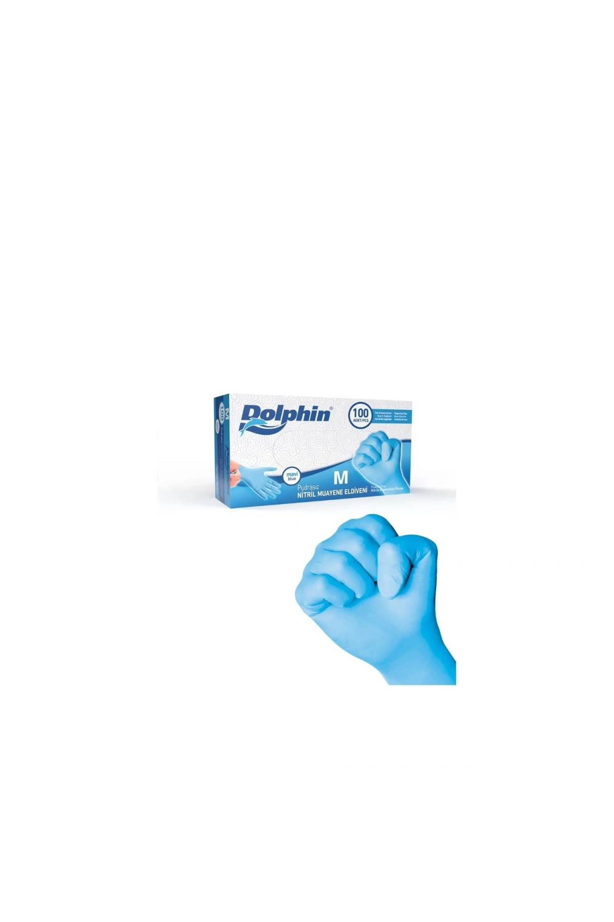 Dolphin Muayene Eldiveni Mavi L