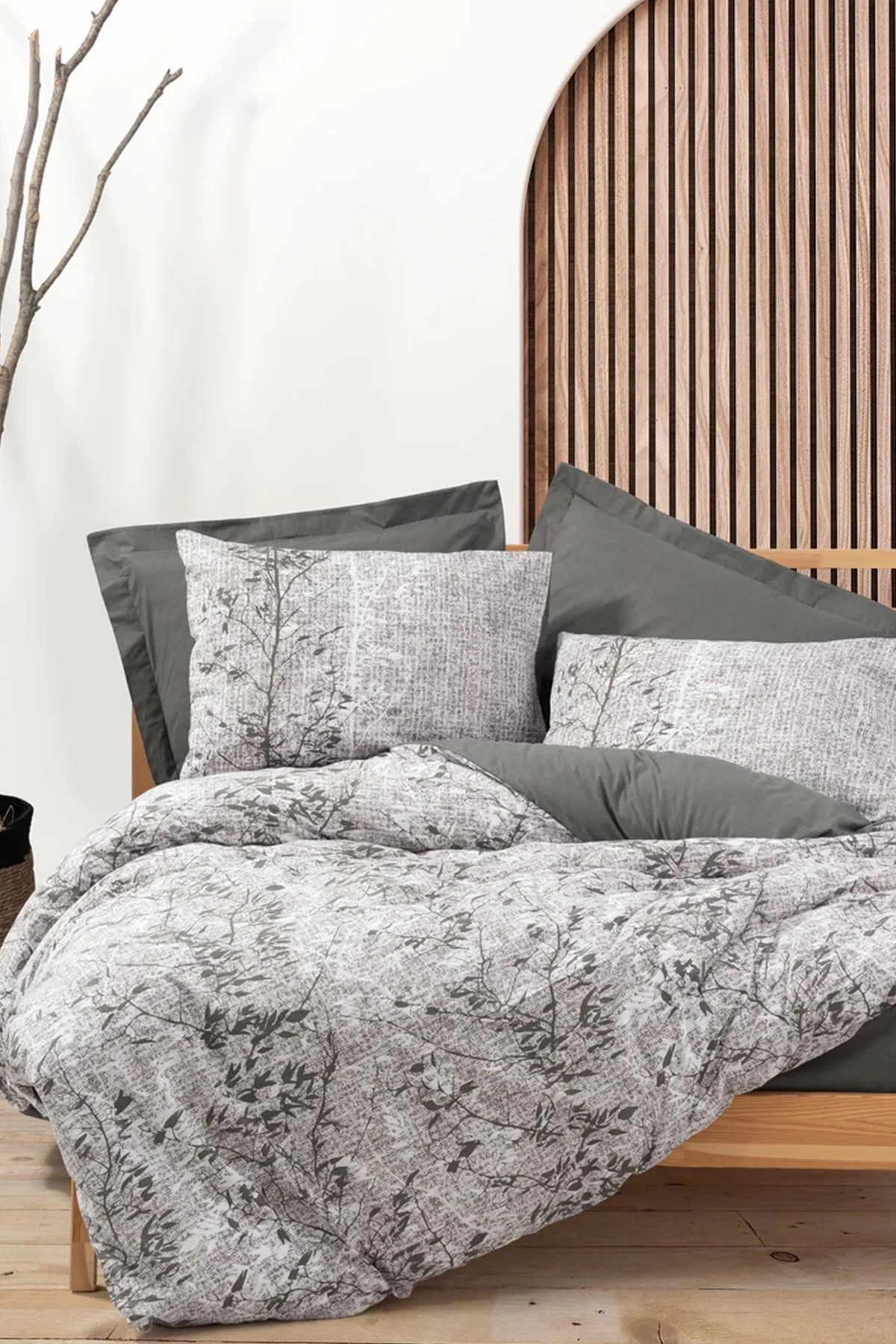 Dual Çift Kişilik Nevresim Takımı Odin Kahve