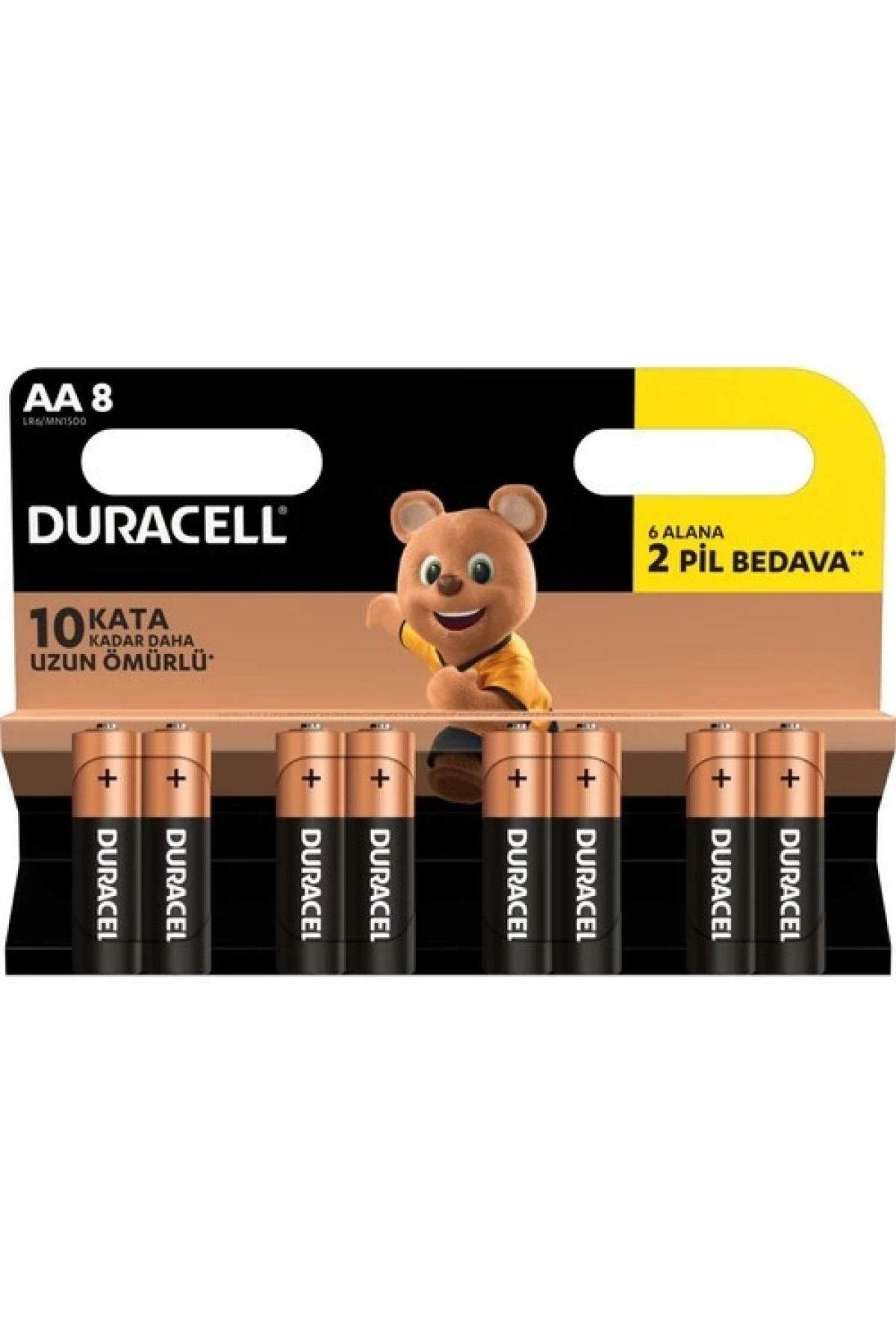 Duracell 8li AA Kalem Pil