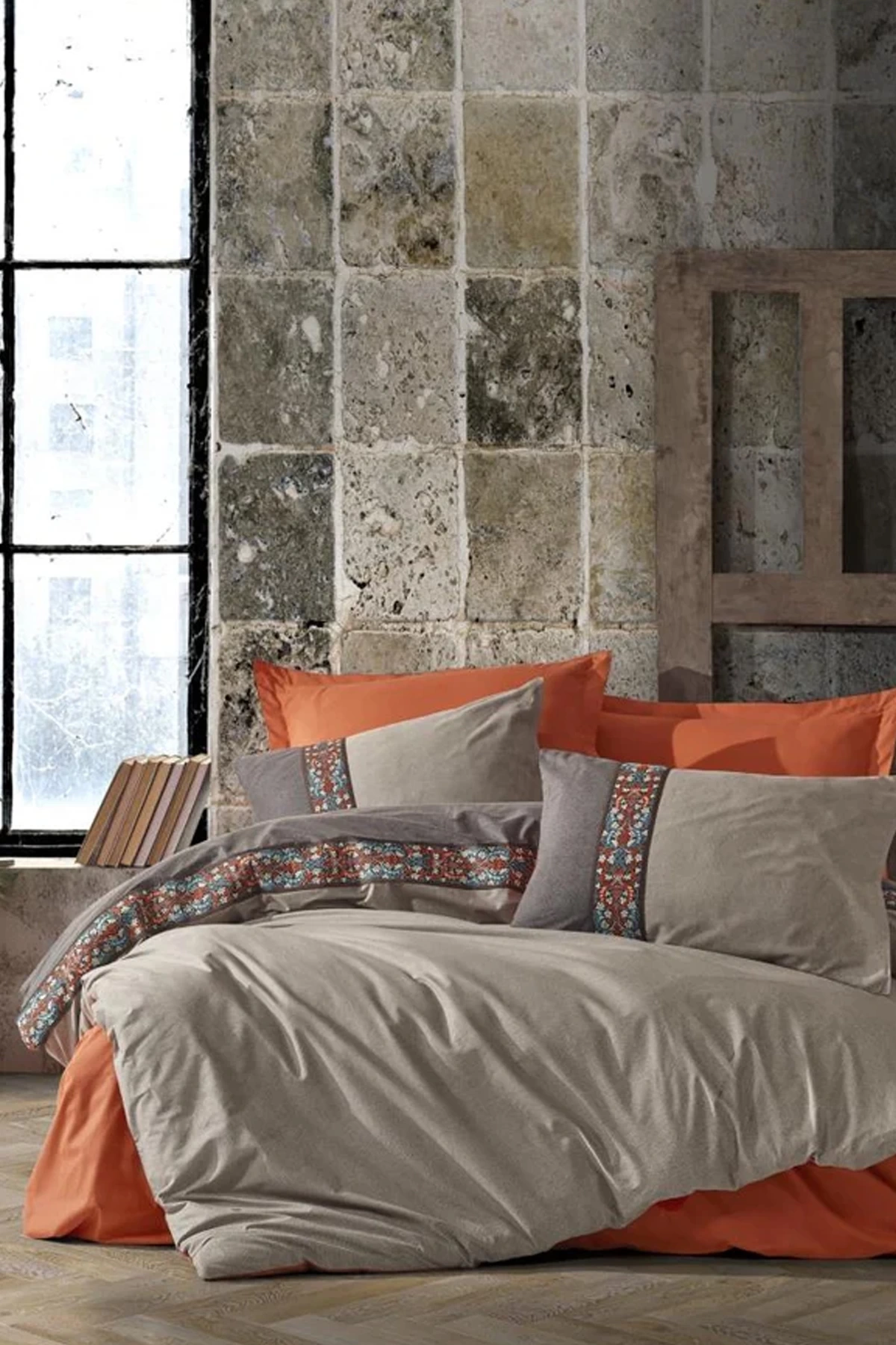 Folk Art Çift Kişilik Nevresim Takımı True Tarçın