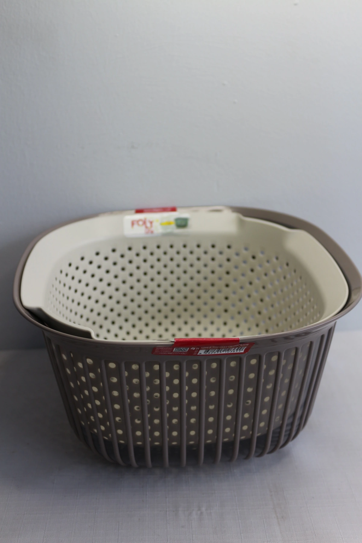 Folylife Linea Süzgeçli Kare Badya 4lt