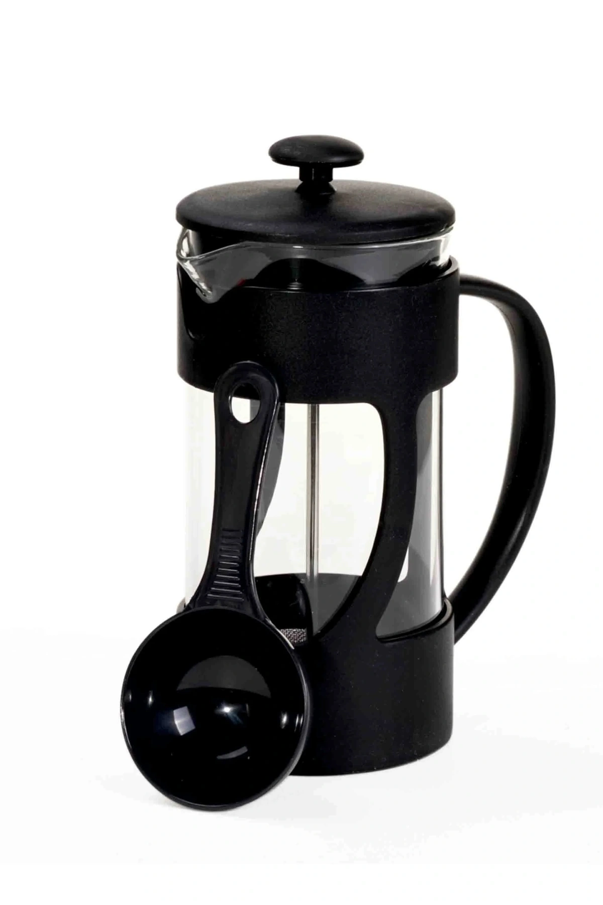 French Press Bitki Çayı & Kahve Demliği 350 ml Ölçek Kaşıklı