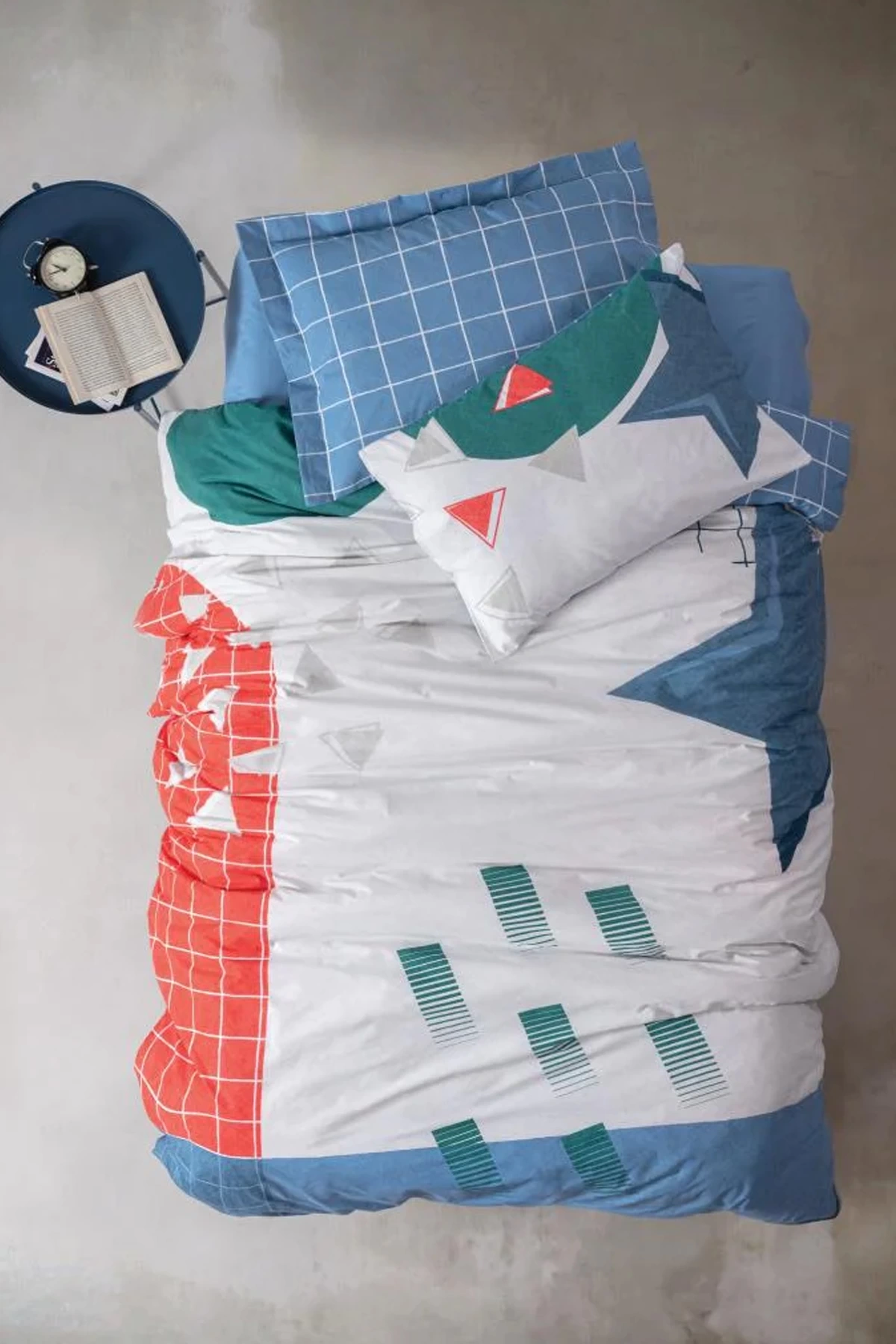 Genç Odası Tek Kişilik Nevresim Takımı Astral Denim