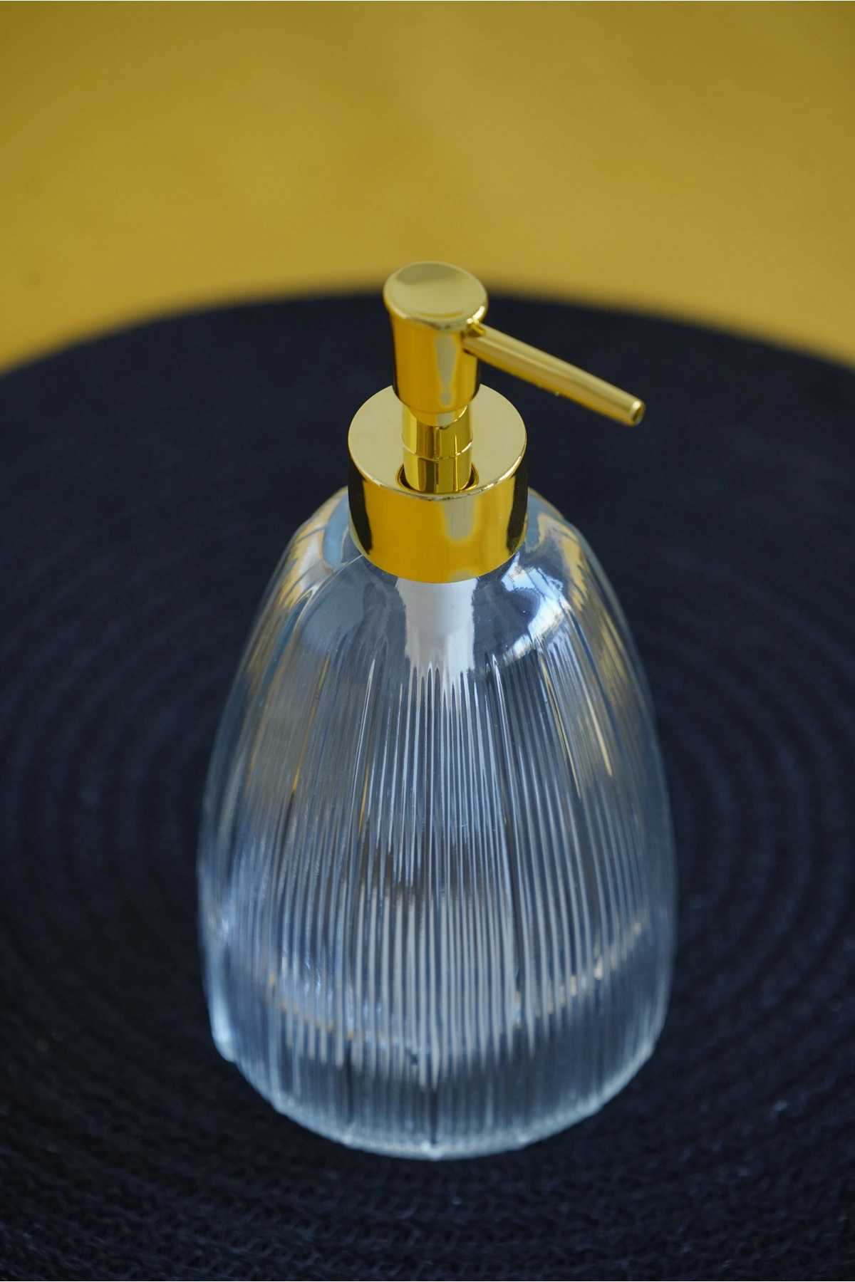 Glasscom Çizgili Sıvı Sabunluk