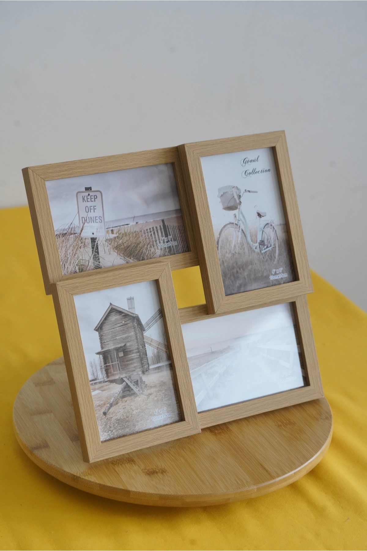 Ahşap Resim Çerçevesi 4Lü 10X15