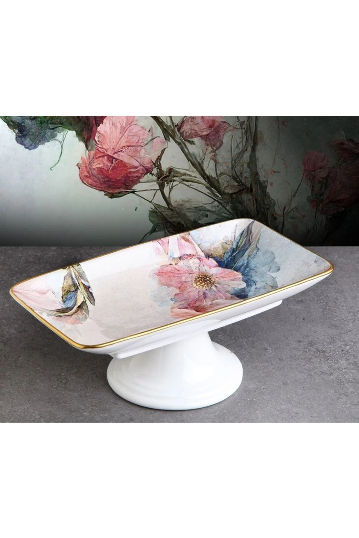 Pink Ayaklı Çikolata Tabağı